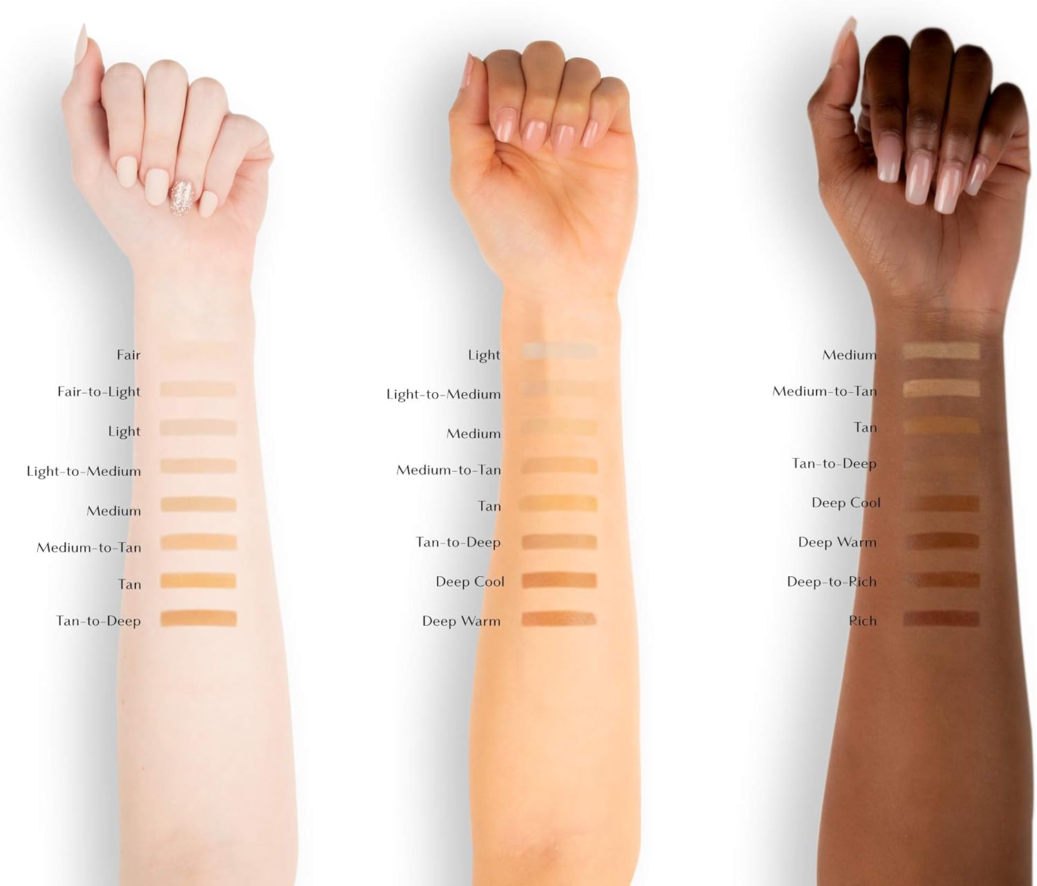 physicians formula organic wear silk foundation elixir swatches