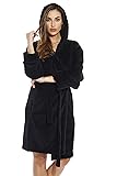 Just Love 6341-Black-3X Kimono Robe/Hooded Bath