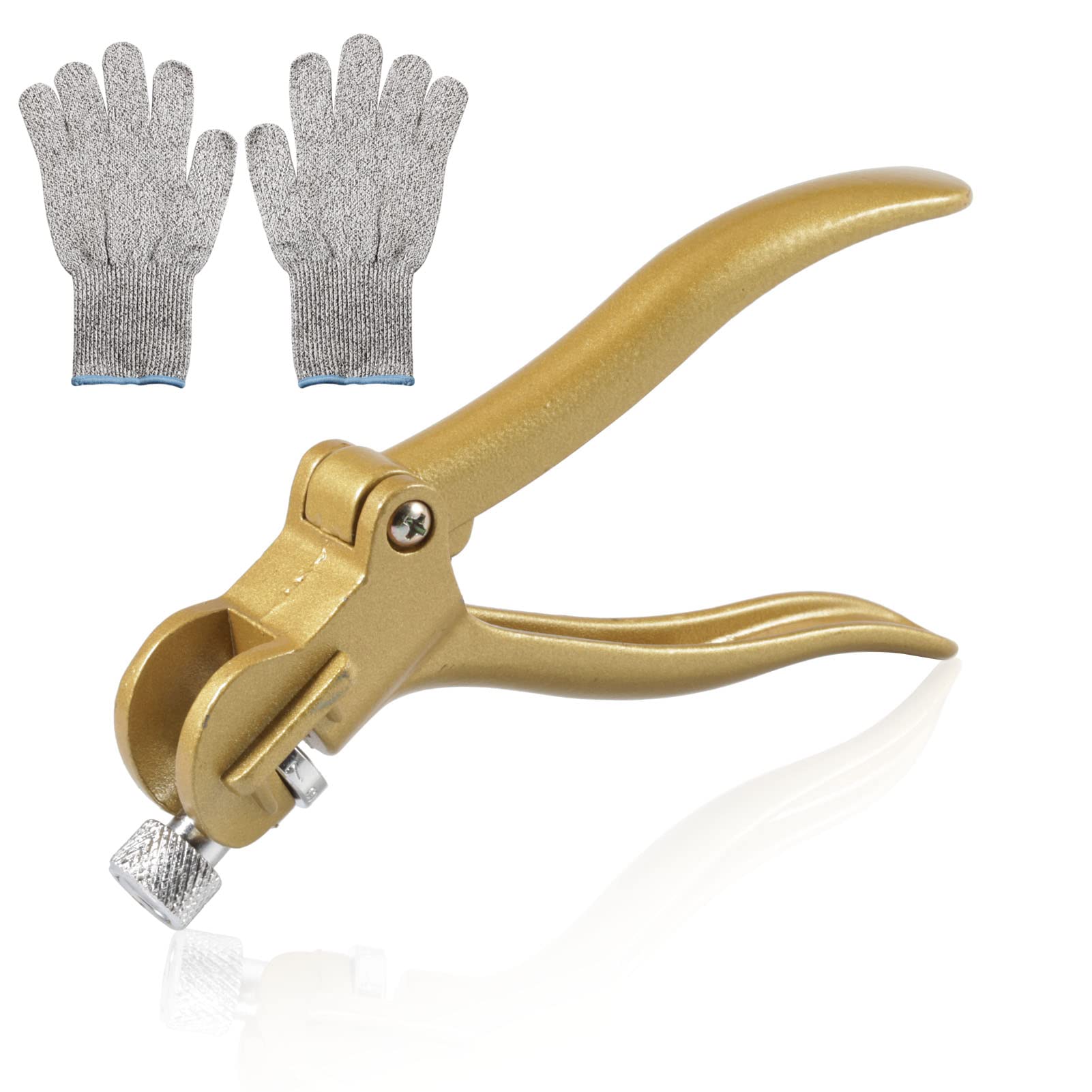 SPEEDWOX Saw Set Pliers Sawset Sawtooth Puller Zinc Alloy Gold with Gloves Saw Set Tool Hand Saw Adjust Saw Blades for Peak Performance