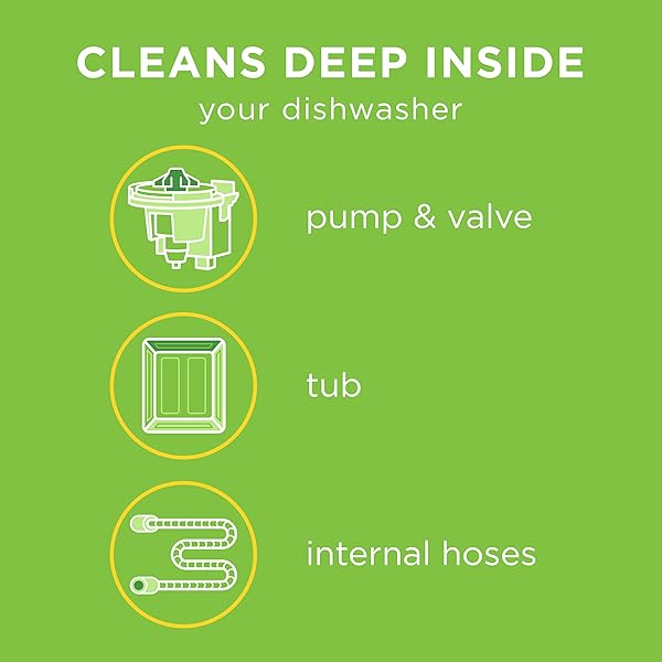AFFRESH DISHWASHER CLEANER, HELPS POWER AWAY ODOR CAUSING BACTERIA, LIMESCALE, MINERAL DEPOSITS & GRIME INSIDE PUMP, TUB & HOSES, 6 TABLETS, 6 MONTH SUPPLY