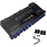 Stetsom EQX764-7 Band Equalizer, Pre-Amp Car Audio Graphic Equalizer with 4 Inputs (RCA &amp; High) 6 Outputs, 10v Line Driver to Avoid Noise and Dedicated Sub Controls (Level &amp; Frequency)