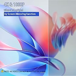 KSAN Mini Projector, 4K & 1080P Supported Portable