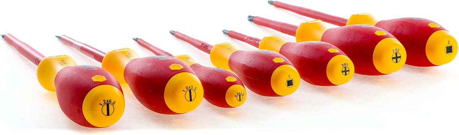 Wiha 32097 | 7 Piece Insulated SoftFinish Screwdriver Set - - 