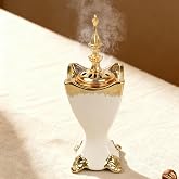 Bakhoor Incense Burner Holder 9.53in Height Stable Ceramic Incense Burner | for Yoga,Meditation,Energy Cleansing - Wood Sticks Dish, Sage Ash Catcher, Smudge Bowl, Cone Burner - Unique Meditation Gift