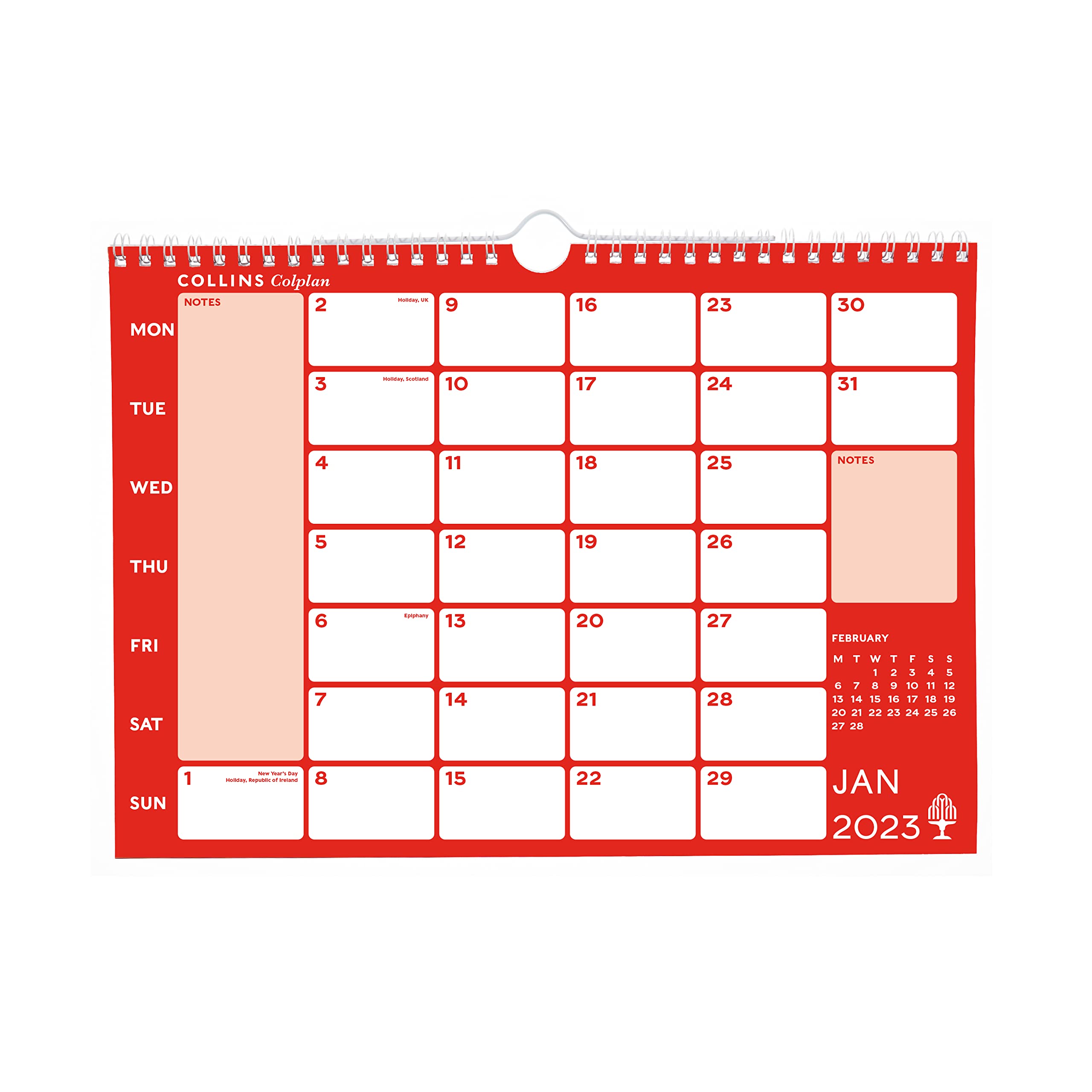 Collins Colplan A4 Memo Calendar 2023 - (CMCA4-23)