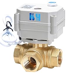 HSH-Flo 1/2" DN15 3 Way 12VDC CR5-01 NPT Brass L