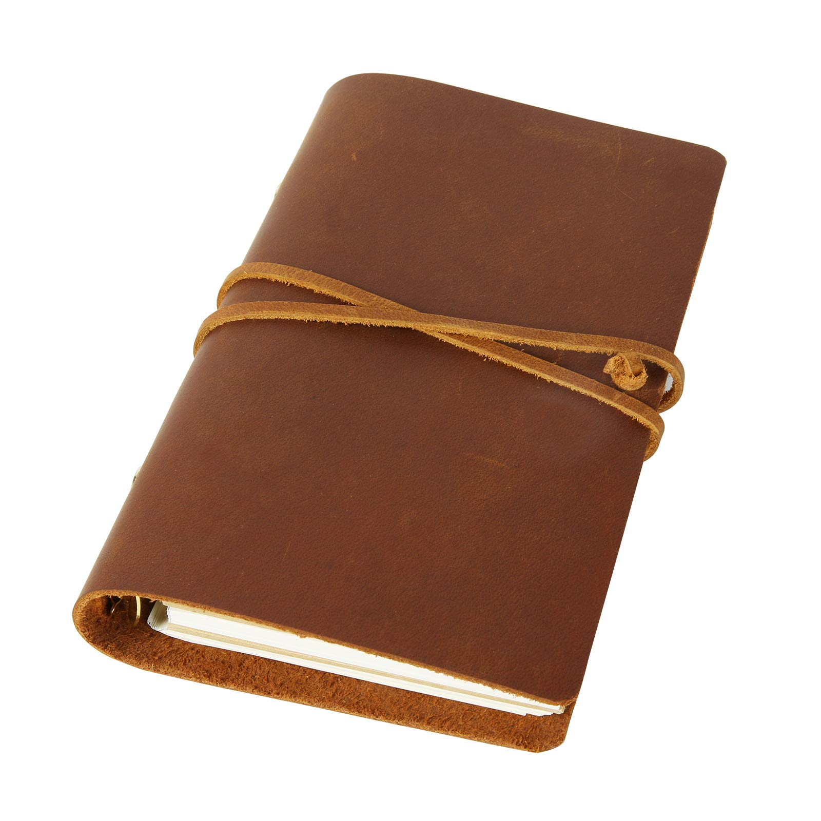 JICHENG Handmade Leather Journals,Retro Travel Writing Notebook,Diary Sketchbook,Notepad for Valentines/Anniversary/Mothers Day Gift