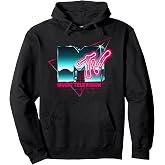 Retro MTV Logo 80's Chrome Effect Neon Colors Vintage MTV Pullover Hoodie