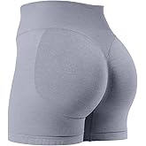 YEOREO SoftHue Workout Shorts Womens Scrunch Butt Lifting 4.5" Seamless Gym Clorisy Running Shorts