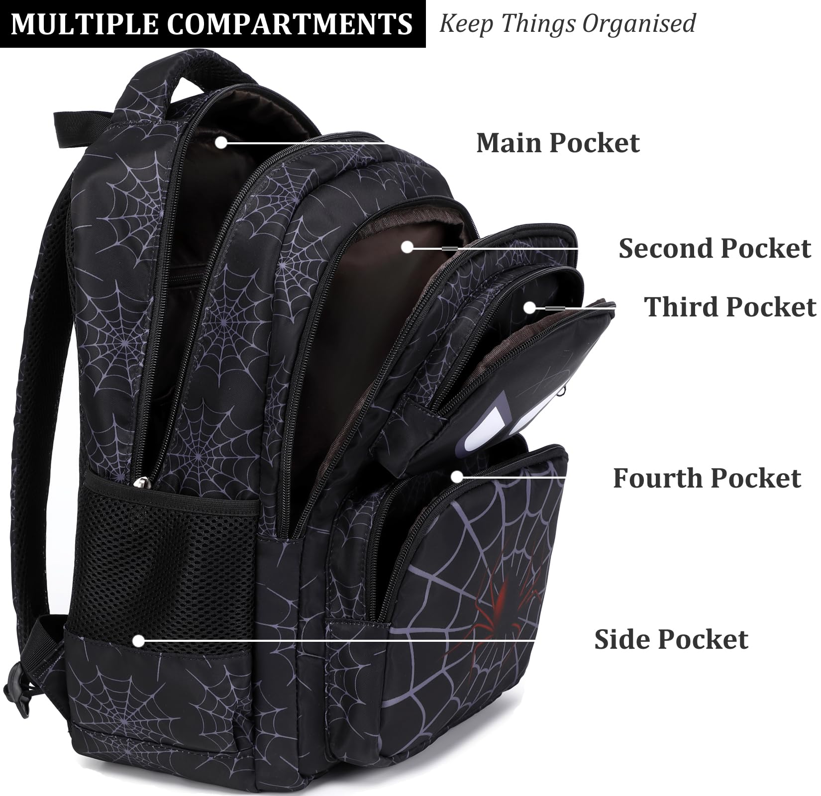 JIANYA School Backpack for Kids, Kids Backpack with Lunch Box, Elementary Children's School Bag Travel Back Pack