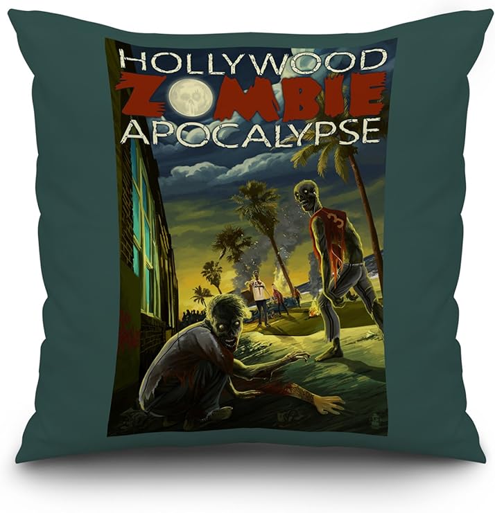 Amazon ハリウッド フロリダ州 Zombie Apocalypse X Pillow Color Border Lant 3p Pw Cu x キッチン用品 オンライン通販