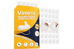 VIMIROO Sticky Dot Double Sided – 140pcs Easy to Peel Sticky Adhesive Dots,Clear Removable Glue Poster Dots Double Sided for Crafts, Posters, Balloons, and DIY Projects