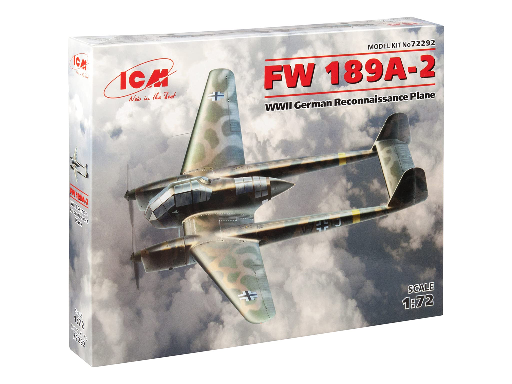 ICM 1:72 - FW 189A-2, WWII German Reconnaissance Plane
