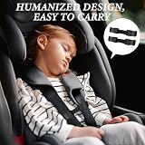 BRITECO Secure 2Pcs Anti Escape Car Seat Strap Set Child Safety Harness Black view 4