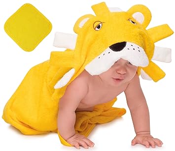 lion baby towel