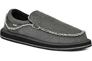 Sanuk Mens Chiba Loafers for Men | Mens Shoes | Slip On Shoes for Men | Men's Slip-on Loafers | Comfort Foam Footbed