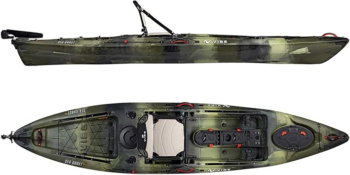 Amazon Co Jp 19 バイブ シーゴースト 130 フィッシング カヤック 13フィート フィッシング カヤック フレーム付き ヒーロー シート スポーツ アウトドア