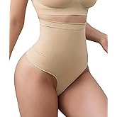 Mobeso Tummy Control Thong Shapewear for Women Seamless Body Shaper Panties High Waisted Shaping Underwear