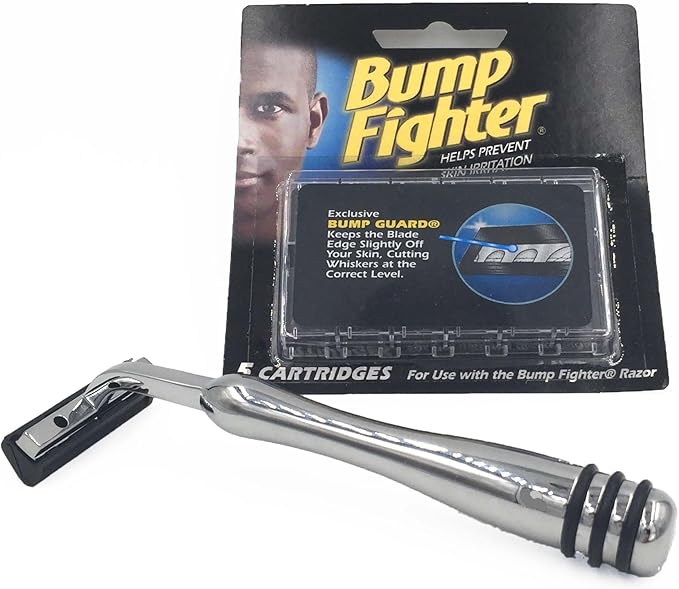 Heavyweight Allmetal Bump Fighter Compatible Razor with Rubber Grips