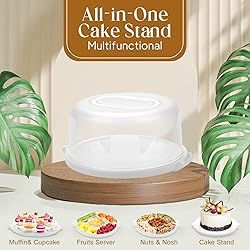 Cake Carrier with Lid and Handle, Multipurpose Cake