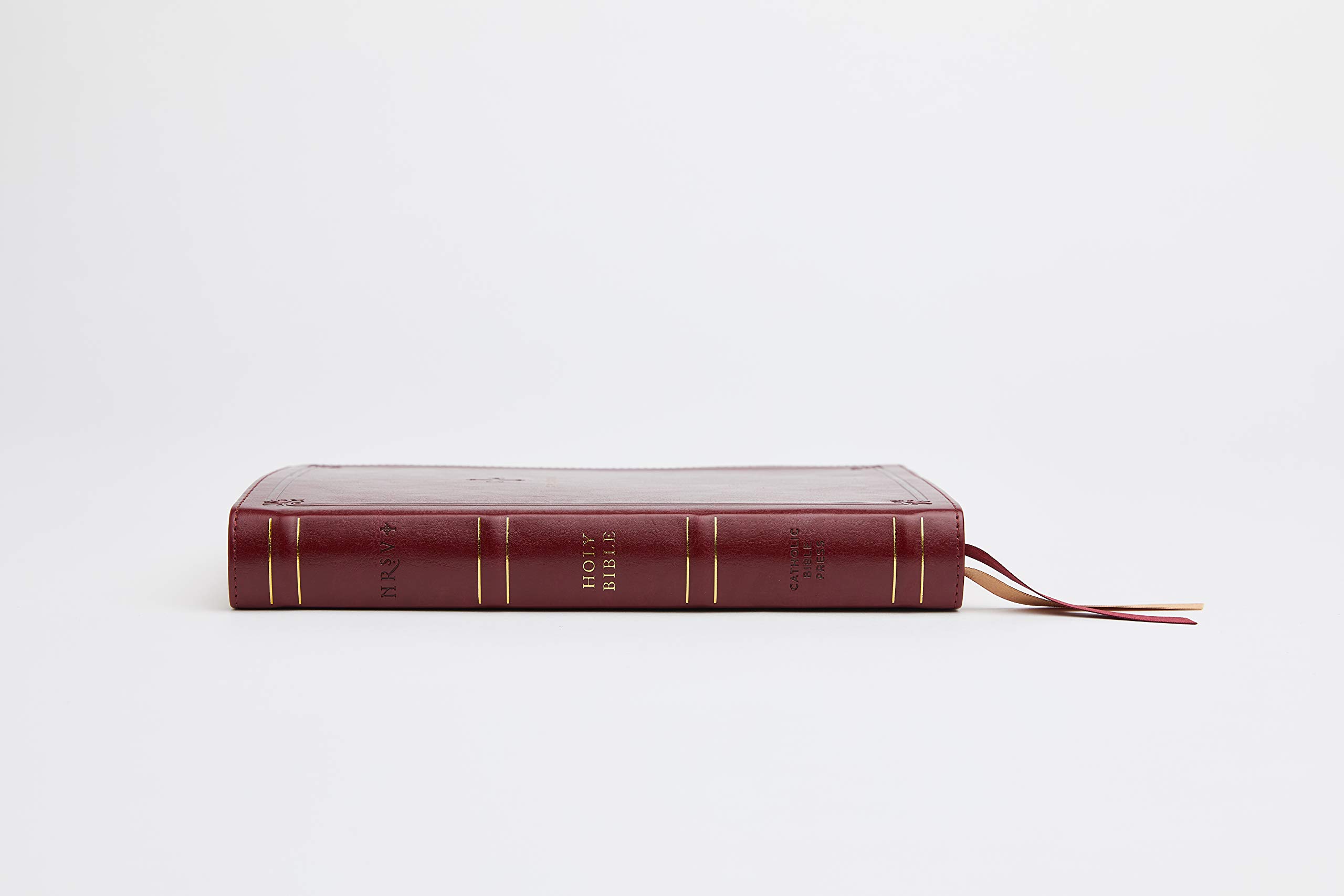 NRSV, Catholic Bible, Standard Personal Size, Leathersoft, Red, Comfort Print: Holy Bible NRSV, Catholic Bible, Standard Personal Size, Leathersoft, Red, Comfort Print: Holy Bible Imitation Leather Hardcover Paperback Audio CD