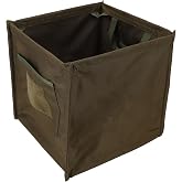 Arborist Throw Line Storage Cube, 33L Large Capacity Easy Throwline Folding Cube, Outdoor Foldable Oxford Cloth Trash Can, Tree Climbing Gear Throwline Box for Camping (Brown)