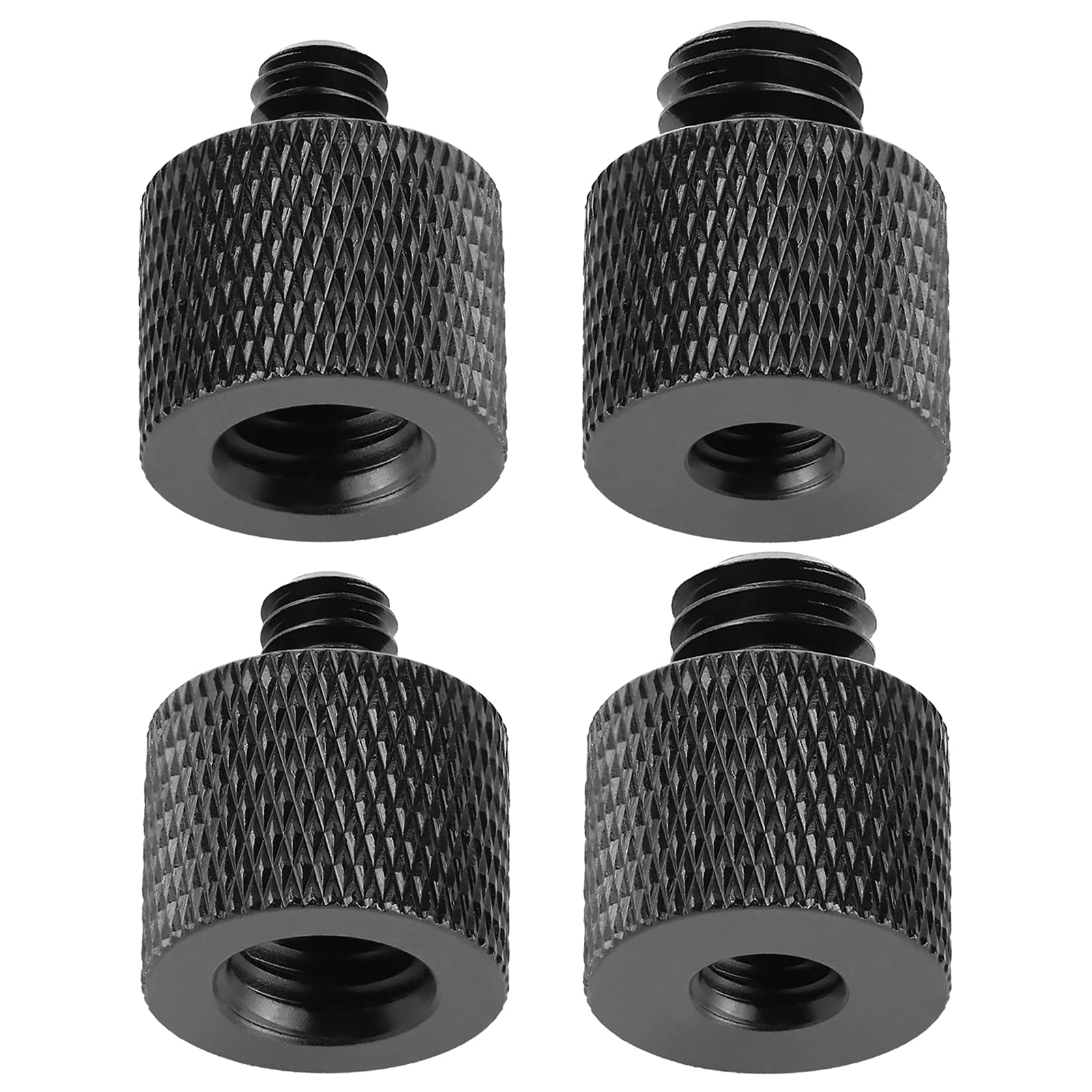 4 Pcs Camera Screw Adapter Thread 1/4" Male to 3/8" Female and 3/8" Male to 1/4" Female Adapter Set for Camera Monitor, Tripod, Mount Frgyee