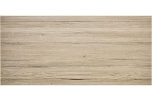 Kaboon 60x28 inches Tabletop, Solid One-Piece Desktop for Sit Stand Desk, Double Desks, L Desk DIY,Wood Countertop Home or Commercial Use,1 inch Thick, Light Oak, 27.56" D x 59.1" W