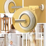 WUBAYI 4Pcs Wall Protector for Baby Gate Stair Guard Wall Saver White view 4