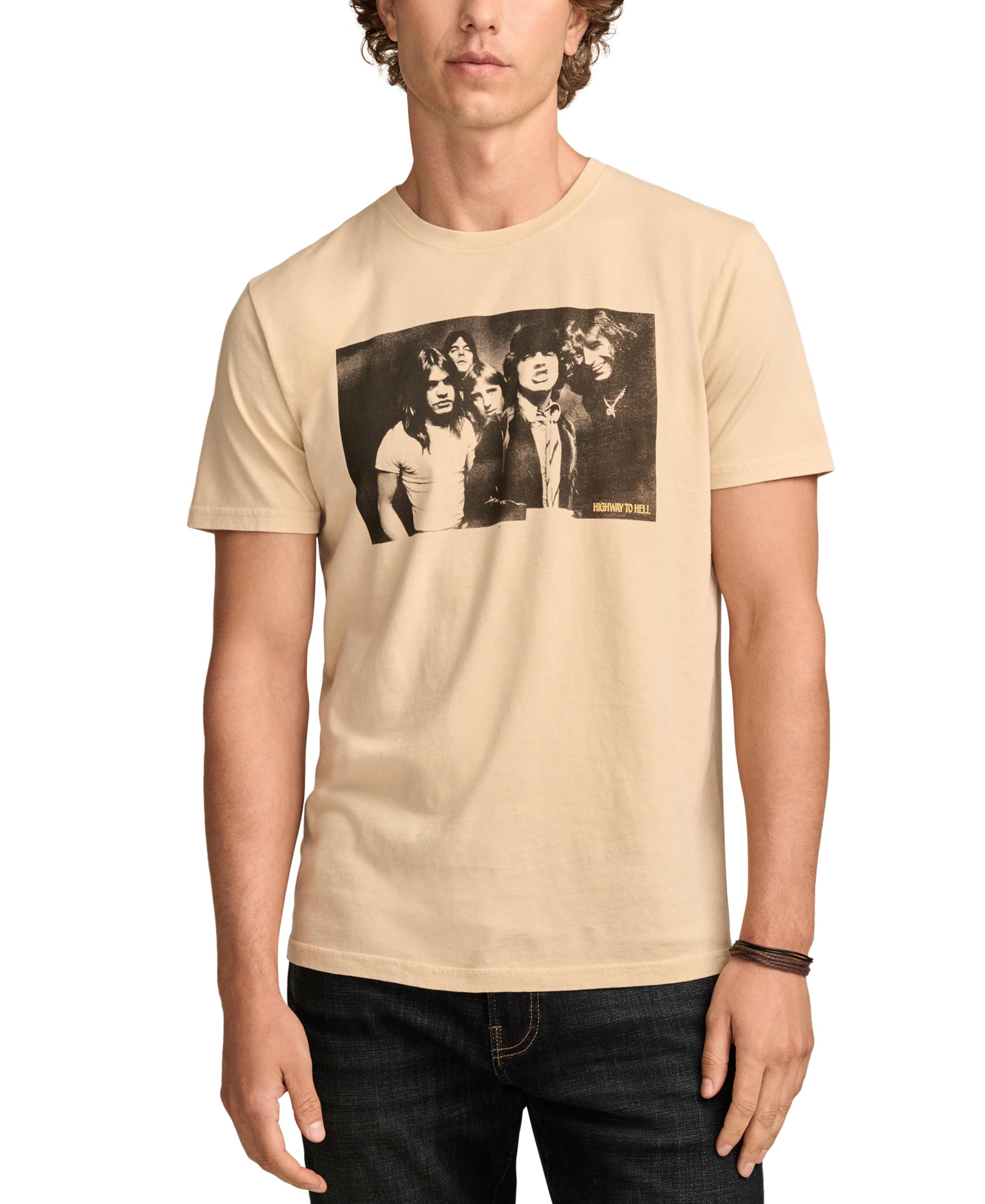 Lucky Brand Men’s Graphic Tee, Frosted Almond