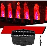 ZLPOWER Fake Fire Flame Light with 36 LED Light 6ft Artificial Simulated Flames Lamp Atmosphere Effect for Stage Halloween DJ Party Lighting Nightclub Campfire Party Special Holiday