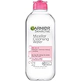 Garnier SkinActive Micellar Water for All Skin Types, Facial Cleanser & Makeup Remover, 13.5 Fl Oz (400mL), 1 Count (Packagin