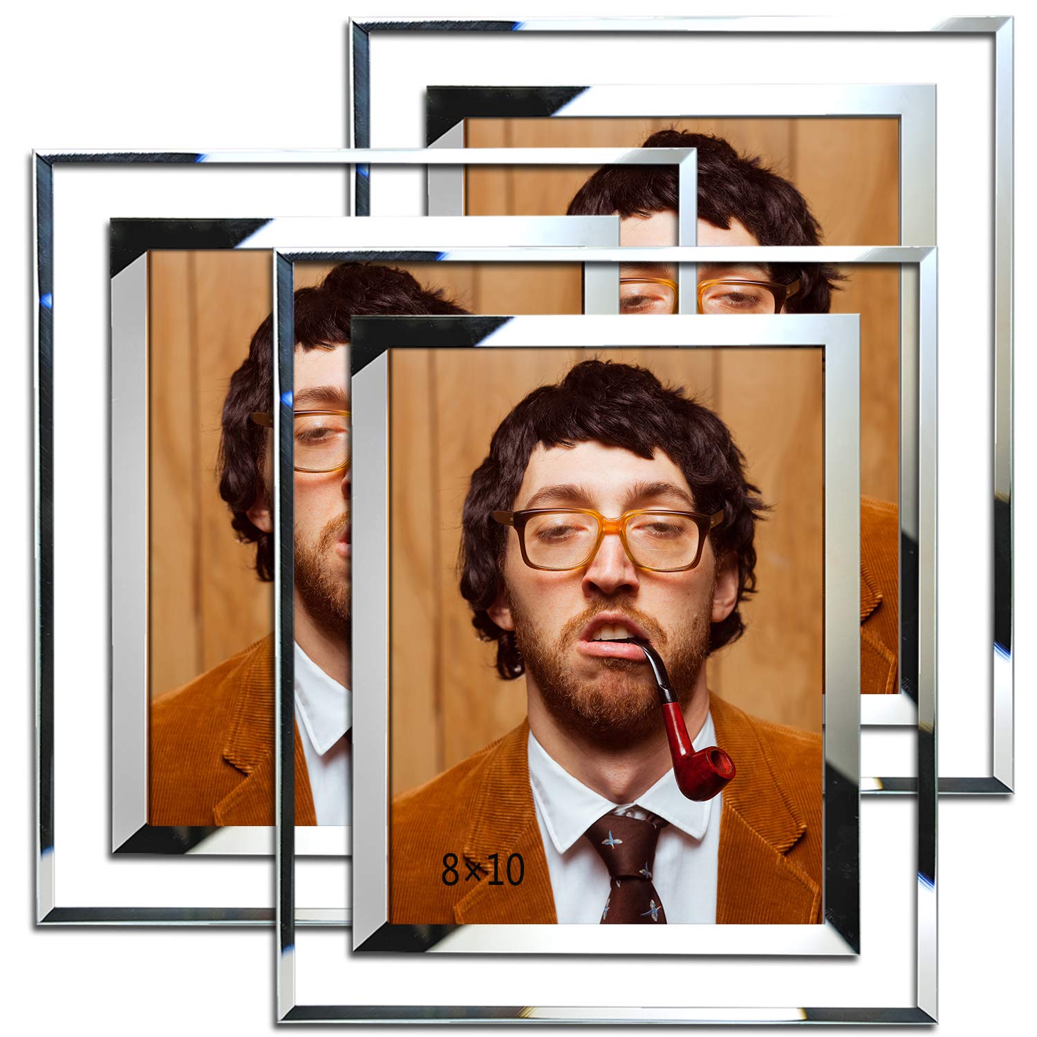 Simon's Shop 8x10 Picture Frame Glass Picture Frames 20x25 cm Wall and Tabletop Display Frame - 3 Pack