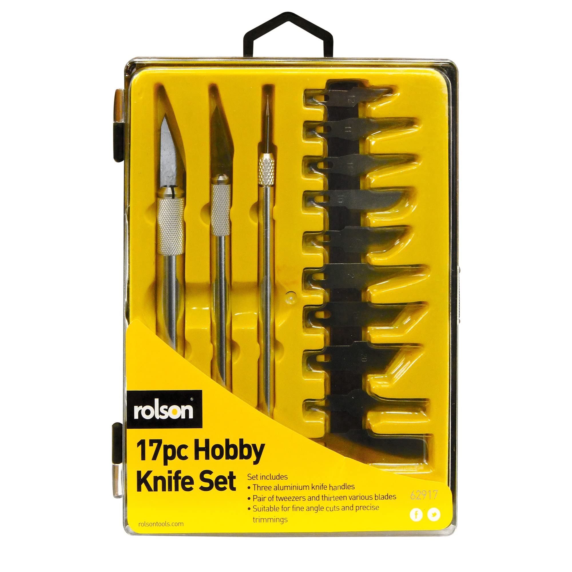 Rolson 62917 17 pc Hobby Knife Set