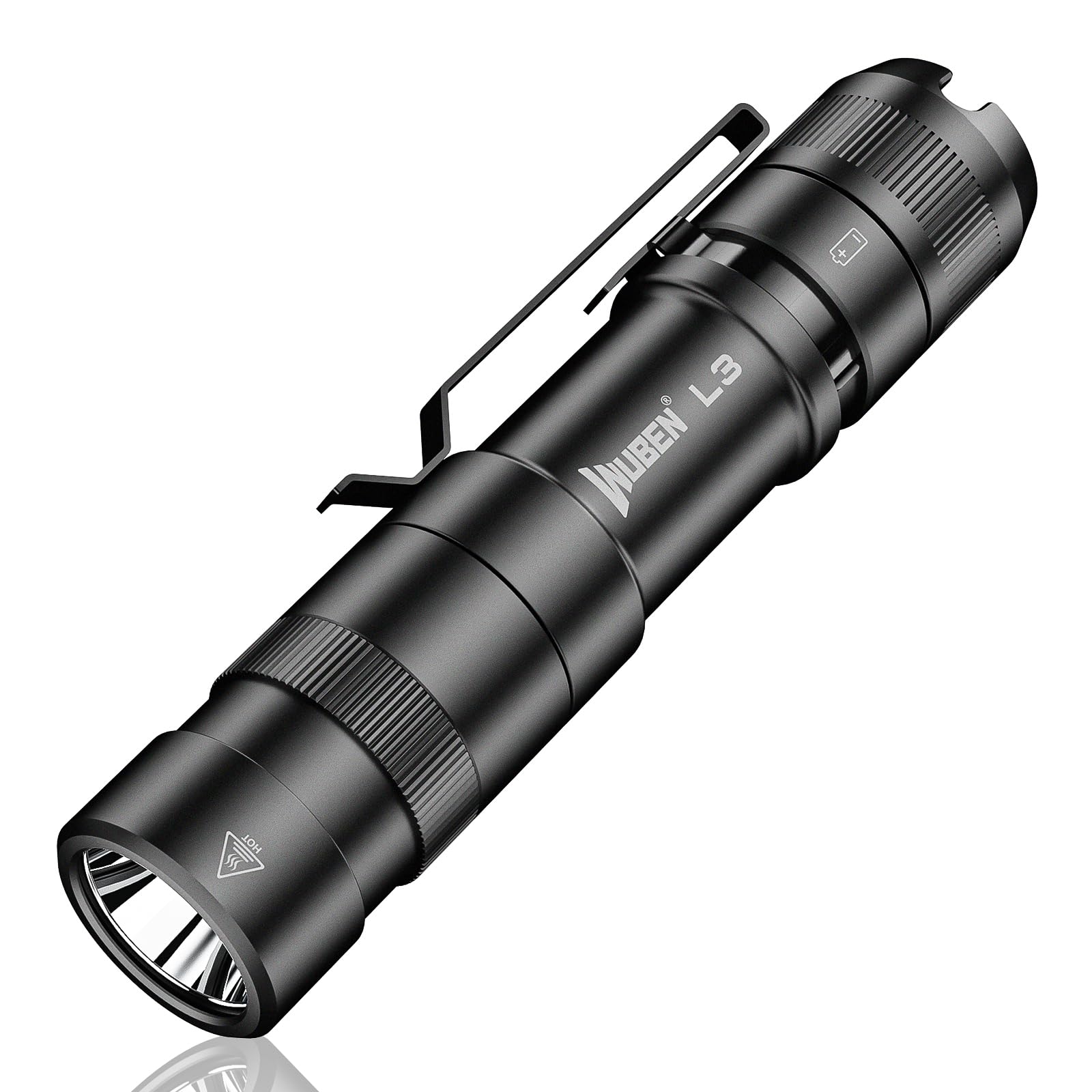 Photo 1 of WUBEN L3 Flashlights High Lumens, 3000 Lumens Flash Light Bright Flashlight Rechargeable, Dual-Way USB C Charging 6 Mode, IP68 Handheld Flashlight for Tactical/Outdoor, Tool Gifts for Men