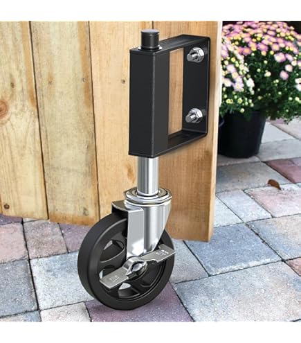 thumbnail image 2 of Gate Wheels For Wooden Gate, 1 Pcs 1.6 Inch Gate-Caster Wheel Replacement Anti-Friction Rubber Rolling Pulley Directional Wheel For Outdoor Garden, Gates, Fence, Cabinet, Furniture, Table, Sofa 2 of 14