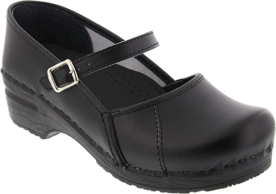 black mary jane clogs