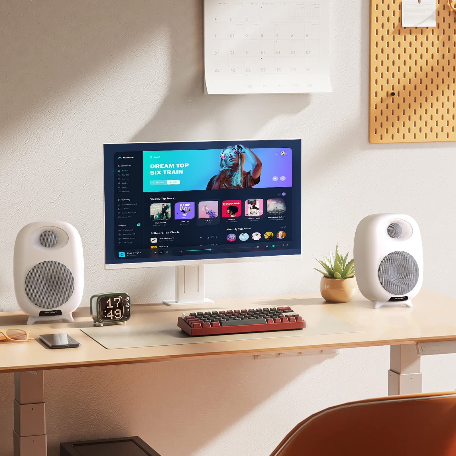 Mua BESTISAN SR06 Bluetooth Bookshelf Speakers with 3 inch Woofer ...
