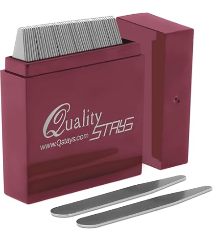 16-Pack Metal Collar Stays – Stainless Steel Dress Shirt Collar Inserts, Invisible Shirt Corner Protectors For Men Metal Collar Stays For Men