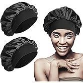 SWEET VIEW Silk Bonnet Satin Bonnet, Silk Hair Wrap for Sleeping, Soft and Comfortable Silk Sleep Cap