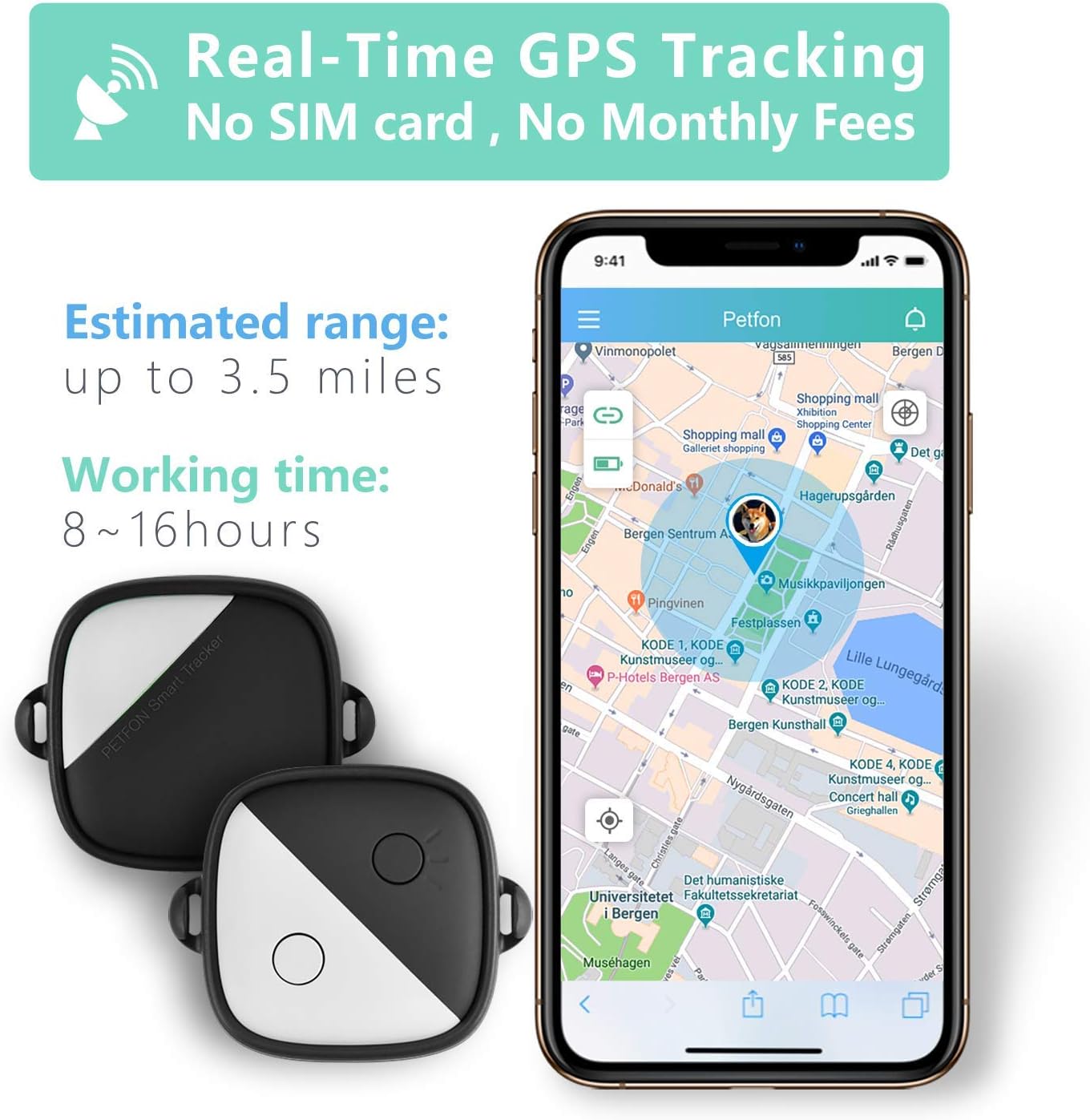 GPS Trackers Pet GPS Tracker APP Control for Dogs and Pets Activity