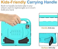 BMOUO Kids Case for iPad Air 5/4, Built-in Screen