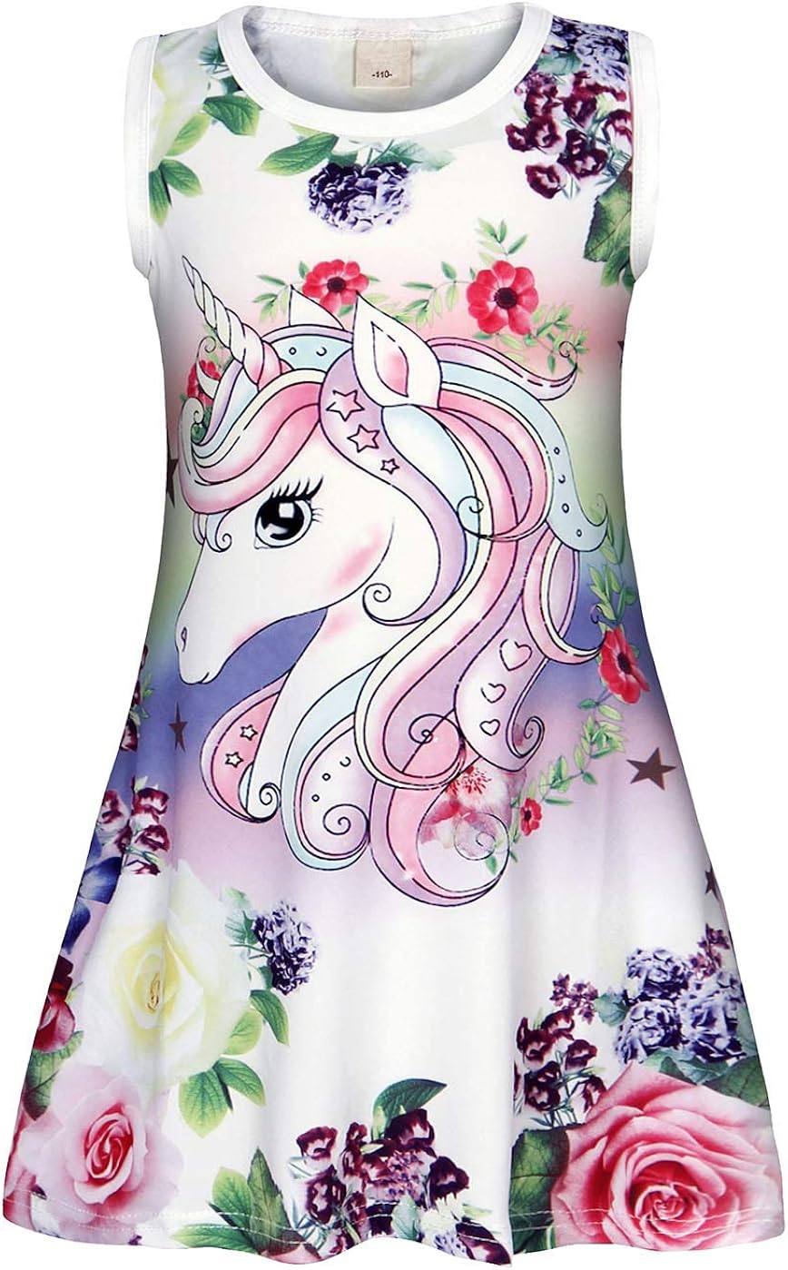 AmzBarley Chemise de Nuit Licorne Fille Enfant La Robe du ...