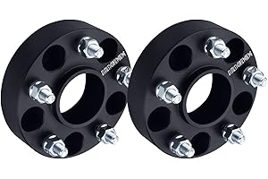 DCVAMOUS 2PC Black 5x4.75 Hubcentric Wheel Spacers 1.5 Inch with 12x1.5 Studs Compatible with Chevy GMC 5 Lug 5x120.65 for 1982-2003 Camaro | 1984-2019 Corvette | 1983-2005 Blazer | 1982-2004 S10
