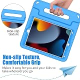 Surom Kids Case for iPad 10.2 Inch 9th 8th 7th Gen Blue Shockproof Handle Stand view 5