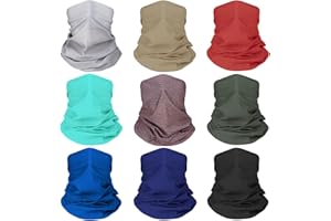 LILLBJORNEN Neck Gaiter Sun Protection Face Mask for Men Women Breathable Head Wrap Headwear Balaclava Bandana