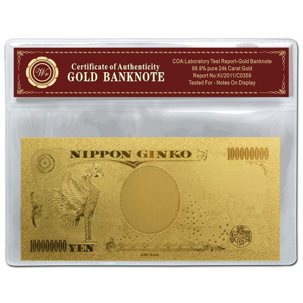 太閤円歩金玩賞品 Mua 開運 金運アップ 金箔 100,000,000円札 お種銭 バージョン