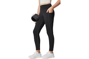 IUGA Girls Fleece Lined Leggings High Waisted Yoga Pants with Pockets Winter Leggings for Girls Athletic Warm Leggings