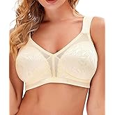 Wingslove Women's Wireless Minimizer Bra Plus Size Non-Padded Soft Full Figure Bra