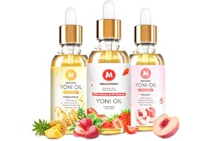 MENOMINO 3 Pack Yoni Oil Feminine Oil for Women pH Balance - Feminine Deodorant with Pineapple Peach Strawberry Essential Oil, 1 fl oz/pc